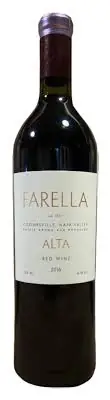 Bargain FARELLA ALTA RED WINE ESTATE GROWN COOMBSVILLE NAPA VALLEY 2017