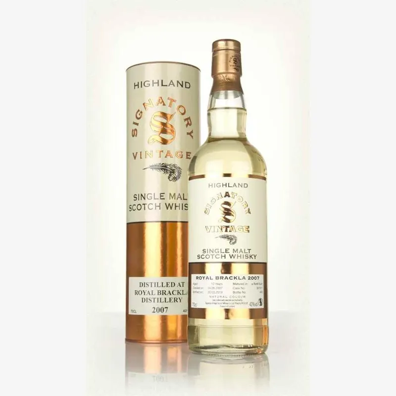 Royal Brackla 12 yrs Speyside 86 Proof Signatory Single Malt Scotch Whisky Fan Favorite