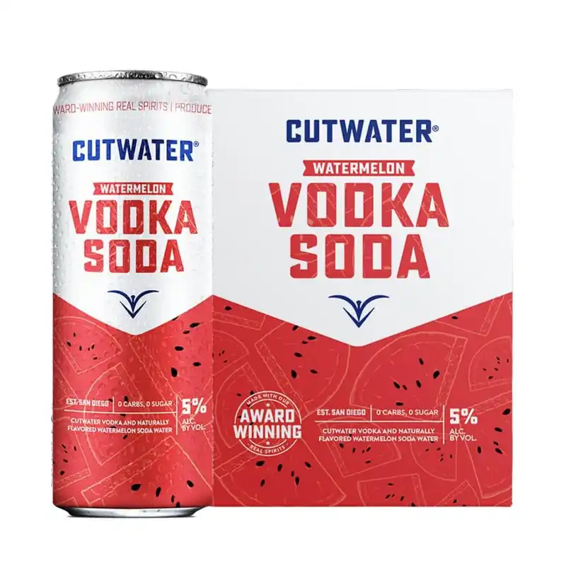 Cutwater Watermelon Vodka Soda 4pk Next Day Delivery