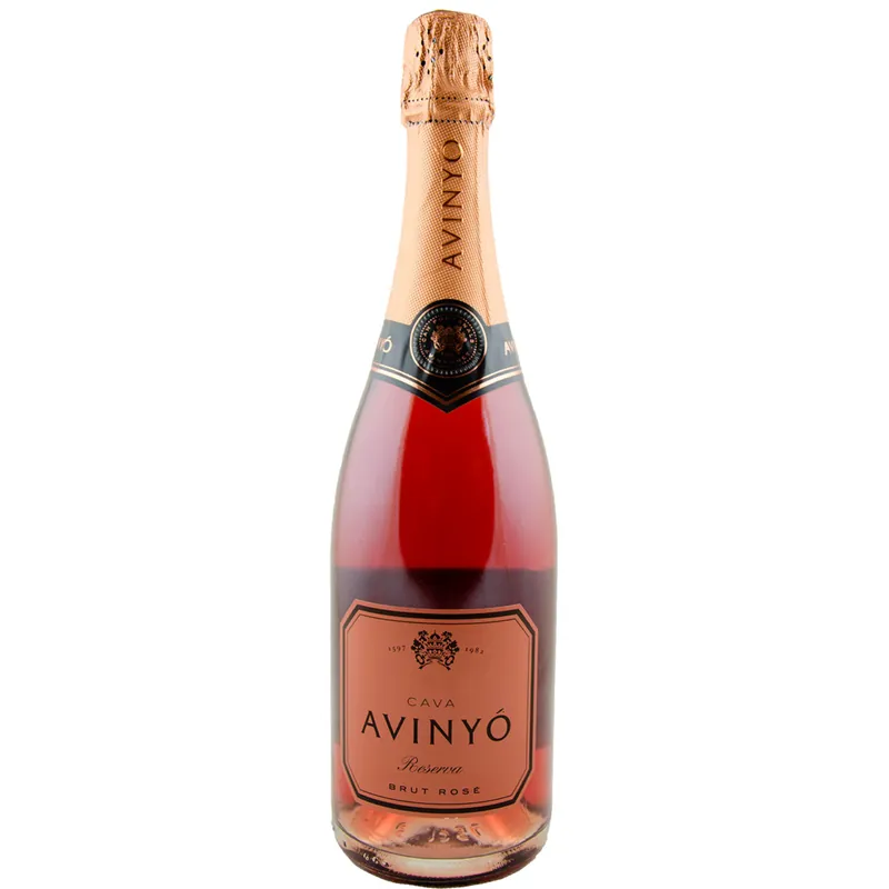 Avinyo Rosat Reserva Brut Cava, Catalonia, Spain 2019 Case (6x750ml) Authentic