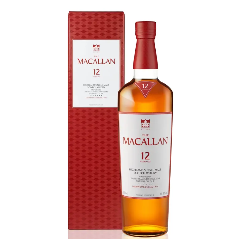 Weekend Sale MACALLAN SCOTCH SINGLE MALT SHERRY OAK CASK 12YR 750ML