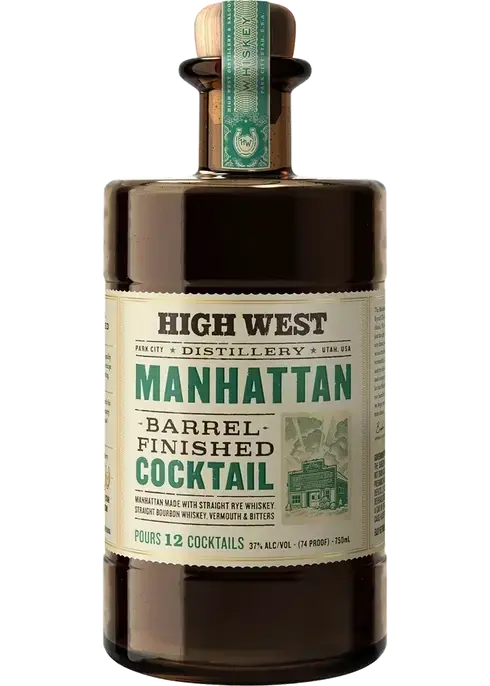 Wholesale High West Manhattan Barrel Finished Cocktail 750mL