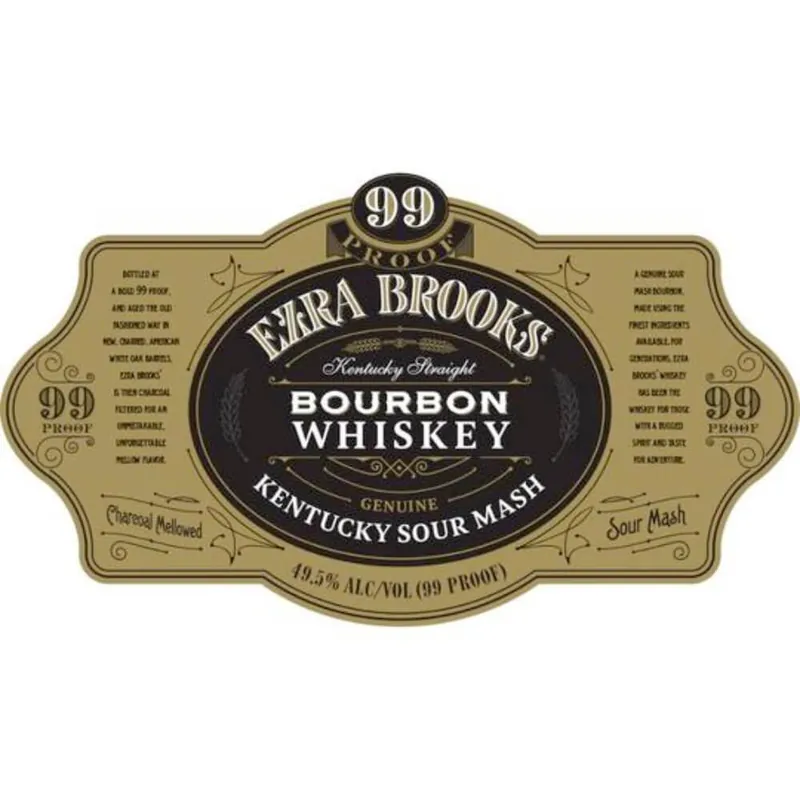 Ezra Brooks Kentucky Sour Mash Straight Bourbon 99 Proof Buy Online