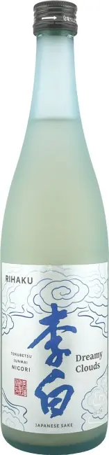 Warranty Included Rihaku Shuzo Dreamy Clouds Tokubetsu Junmai Nigori 720ml