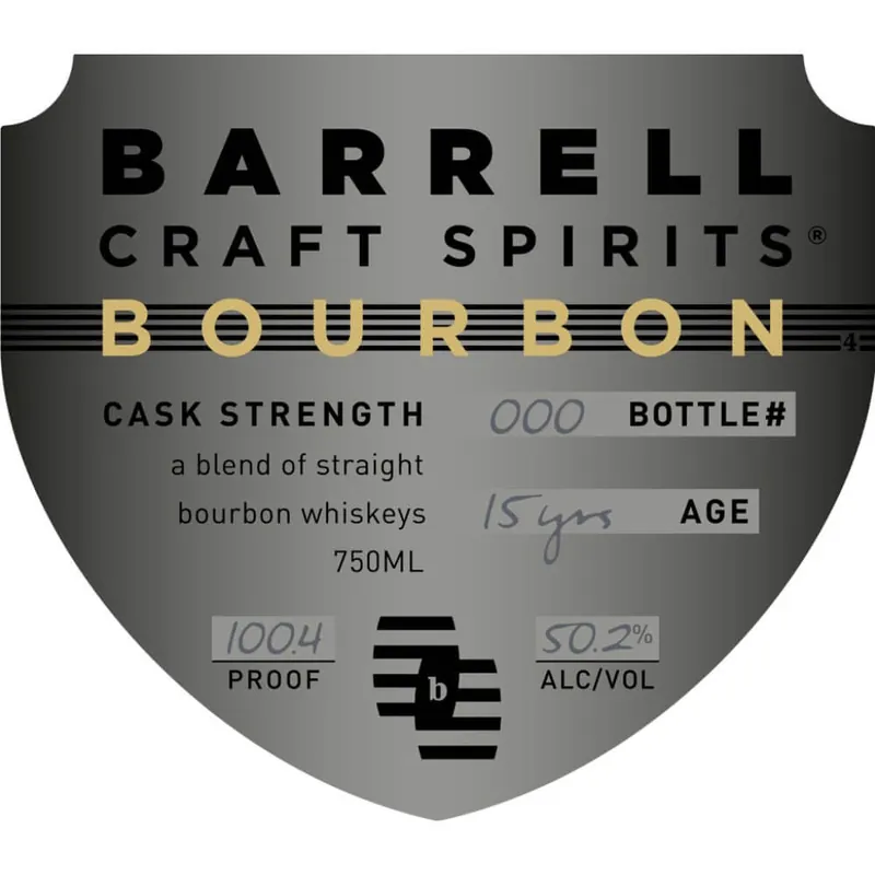 Price Drop Barrell Bourbon 15 Year Old Cask Strength Blended Bourbon