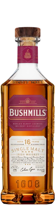 BUSHMILLS WHISKEY SINGLE MALT IRISH 16YR 750ML Exclusive