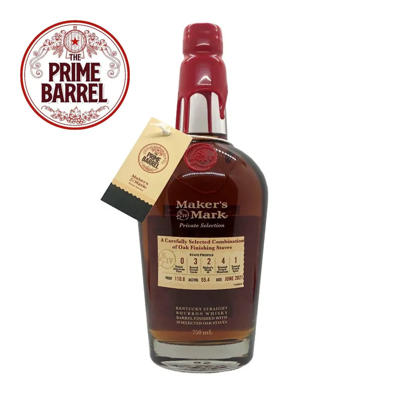Premium Maker’s Mark ”The Winning Ticket” Private Select Single Barrel Kentucky Straight Bourbon Whiskey The Prime Barrel Pick #13