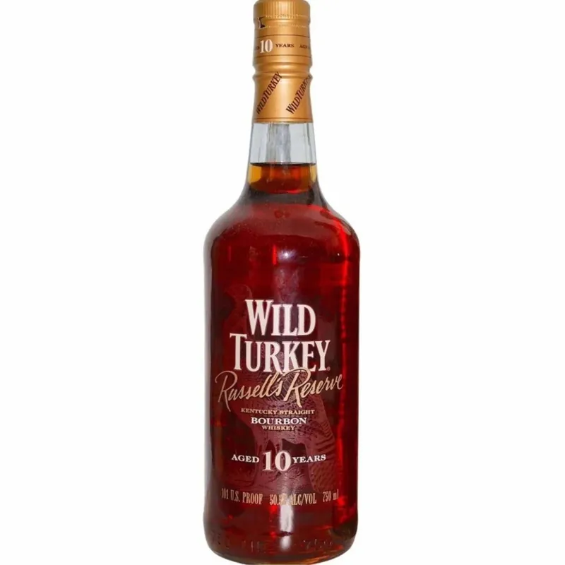 Wild Turkey 10 Year Old Russells Reserve 101 Proof Clear Label Big Sale