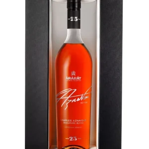 ARARAT BRANDY AZNAVOUR EDITION CHARLES AZNAVOUR SIGNATURE BLEND ARMENIA 25YR 750ML While Supplies Last