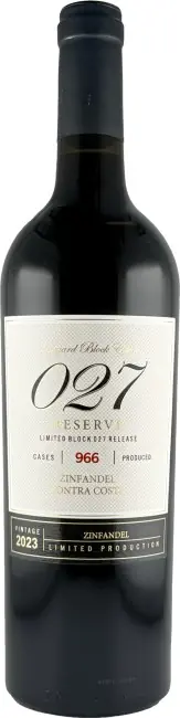 Flash Sale Vineyard Block Estate Block 027 Contra Costa Red Zinfandel 2023