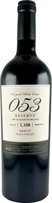 Luxury Vineyard Block Estate Block 053 Napa Valley Merlot 2023