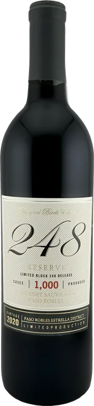 Vineyard Block Estate Block 248 Paso Robles Reserve Cabernet 2020 Save Now