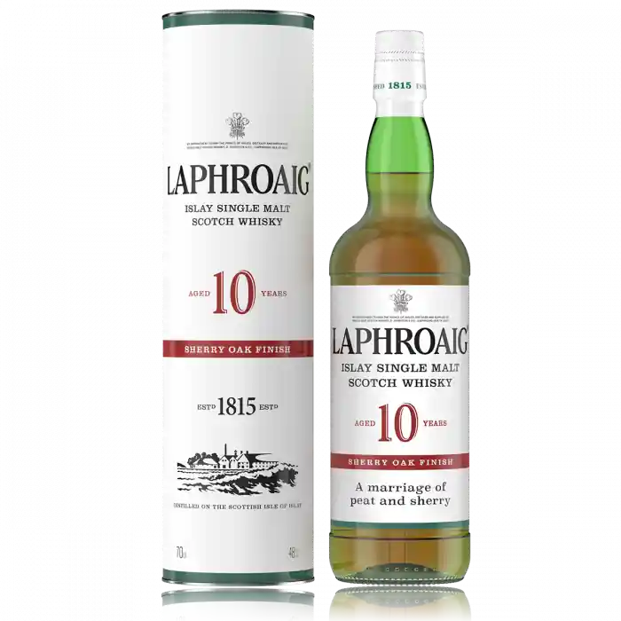 New Release LAPHROAIG SCOTCH SINGLE MALT SHERRY OAK FINISH 10YR 750ML