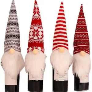 Modern Gnome Bottle Cover Gift Wrap