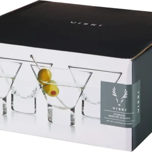 Viski Stemless Martini Glasses 7.5 oz Reduced Price