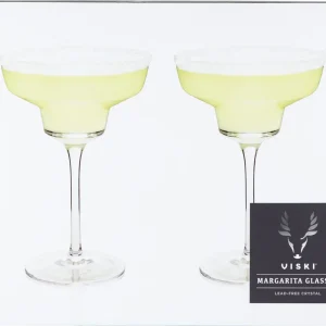 Crafted Viski Crystal Margarita Glasses 12 oz