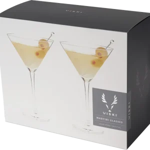 Viski Crystal Martini Glasses 9 oz Bulk Order