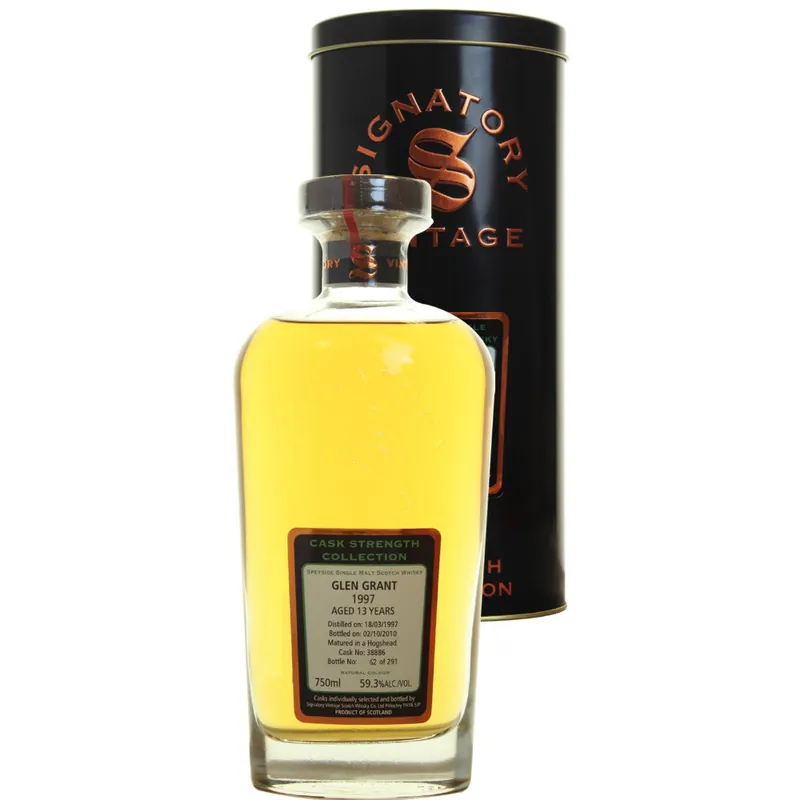 Last Chance Glen Grant Hogshead 13 yrs Speyside Cask Strength Signatory Single Malt Scotch Whisky