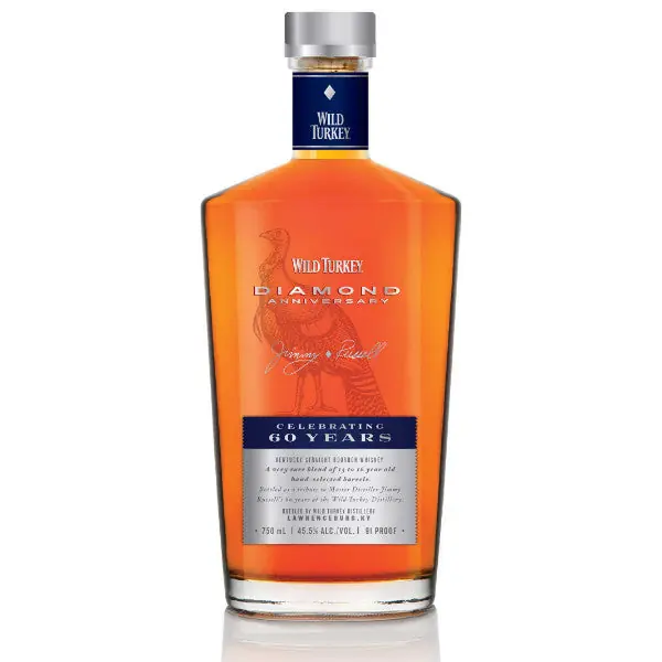 New Arrival Wild Turkey Diamond Anniversary Bourbon Whiskey