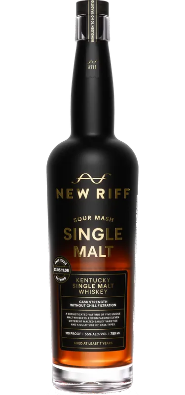 NEW RIFF WHISKEY SINGLE MALT SOUR MASH BARREL PROOF KENTUCKY 750ML Latest