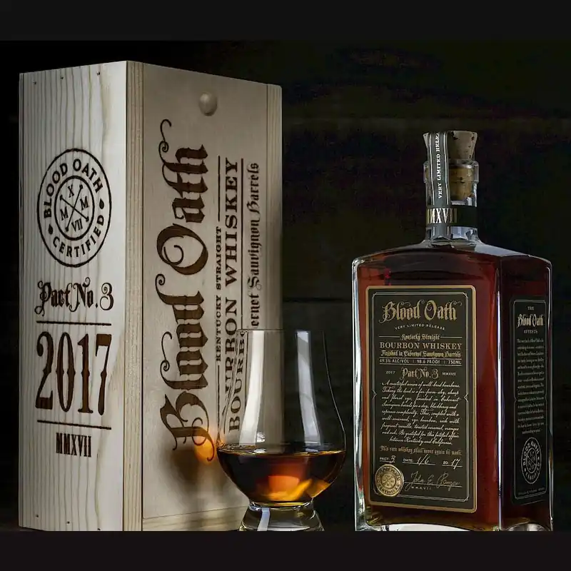 Blood Oath Kentucky Straight Bourbon Whiskey Pact No.3 Crafted