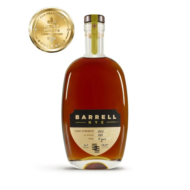 Money Back Guarantee Barrell Rye Whiskey Batch #003
