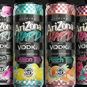 Arizona Hard Cold Brewed Tea with Vodka Variety 8Pk Cans Time-Limited