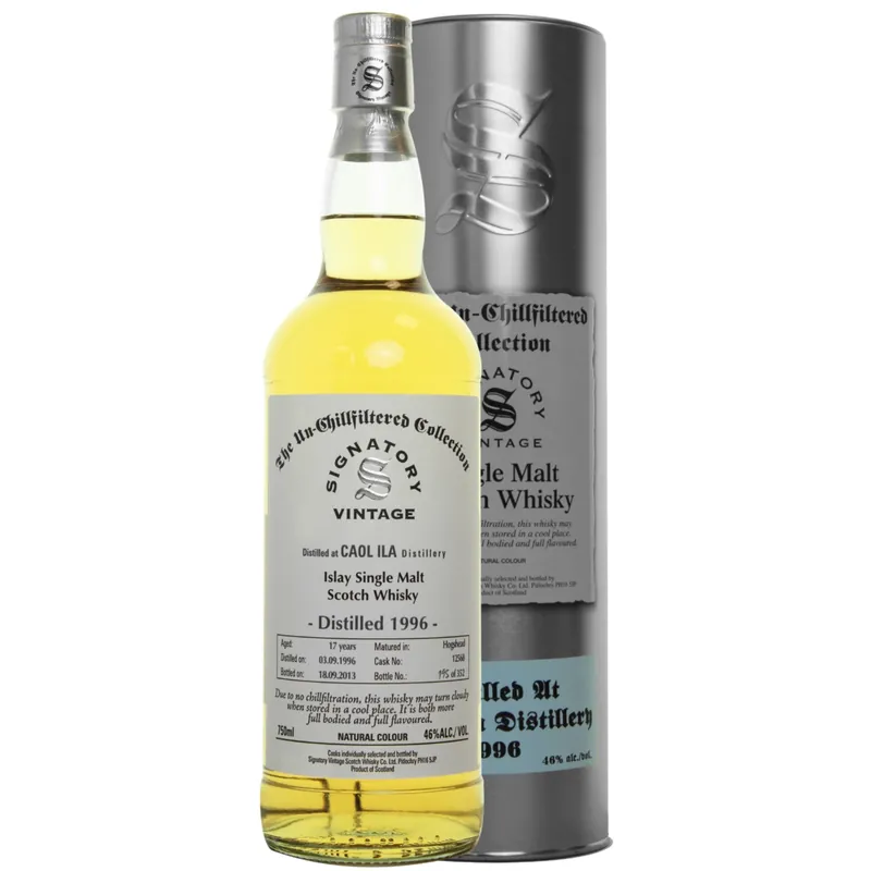 Handmade Caol Ila Hogshead 17 yrs Islay Unchillfiltered Signatory Single Malt Scotch Whisky