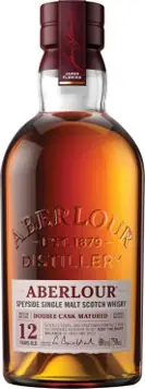 Next Day Delivery ABERLOUR SCOTCH SINGLE MALT DOUBLE CASK MATURED SPEYSIDE 12YR 750ML