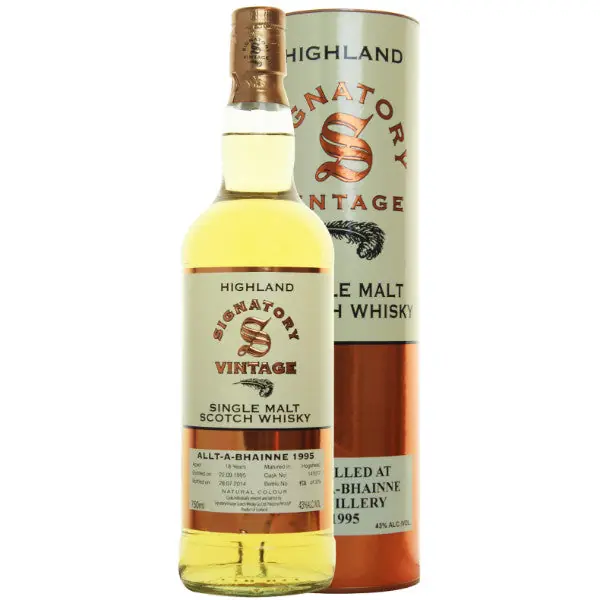 Alt-a-Bhainne Hogshead 18 yrs Highland 86 Proof Signatory Single Malt Scotch Whisky Don’t Miss Out