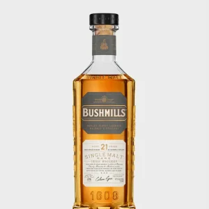 Certified BUSHMILLS WHISKEY SINGLE MALT RARE IRISH 21YR 750ML