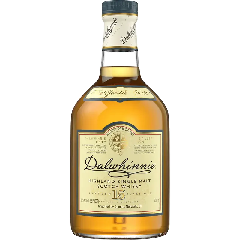 DALWHINNIE SCOTCH SINGLE MALT 86PF 15YR 750ML Instant Buy