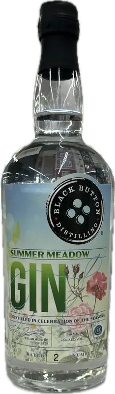 Black Button Summer Meadow Gin 750mL Handmade