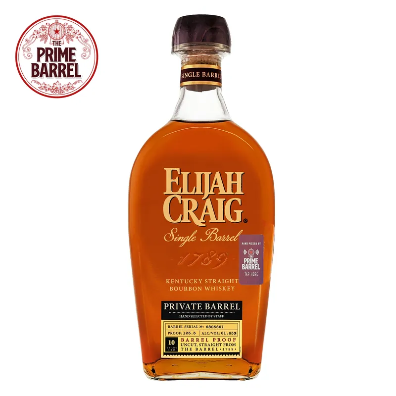 Bargain Elijah Craig 10 Years Old "Stolen Base" Single Barrel Kentucky Straight Bourbon Whiskey The Prime Barrel Pick #140