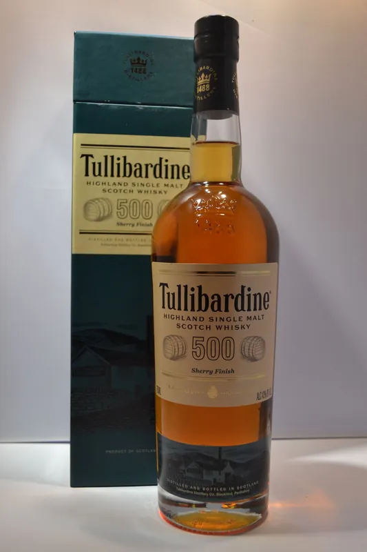 TULLIBARDINE SCOTCH SINGLE MALT 500 SHERRY FINISH 750ML While Supplies Last