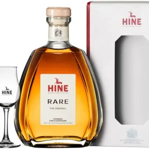 Certified HINE COGNAC V.S.O.P RARE FRANCE GFT PK W/ 2 GLASSES 750ML