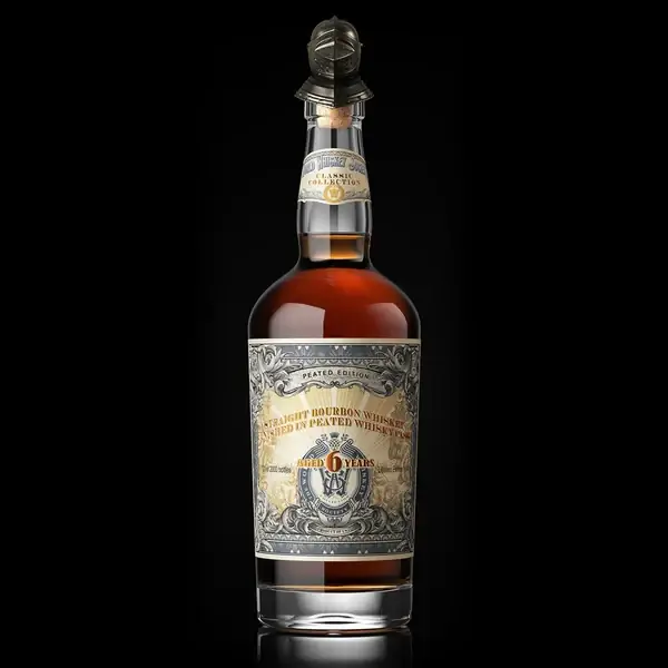 World Whiskey Society 6YR Straight Bourbon Whiskey finished in Peated Barrel 750mL Trusted Brand
