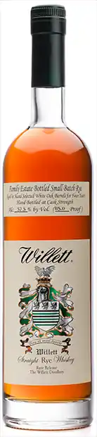 Must Have WILLETT FAMILY ESTATE STRAIGHT RYE WHISKEY CASK STRENGTH KENTUCKY 4YR 750ML