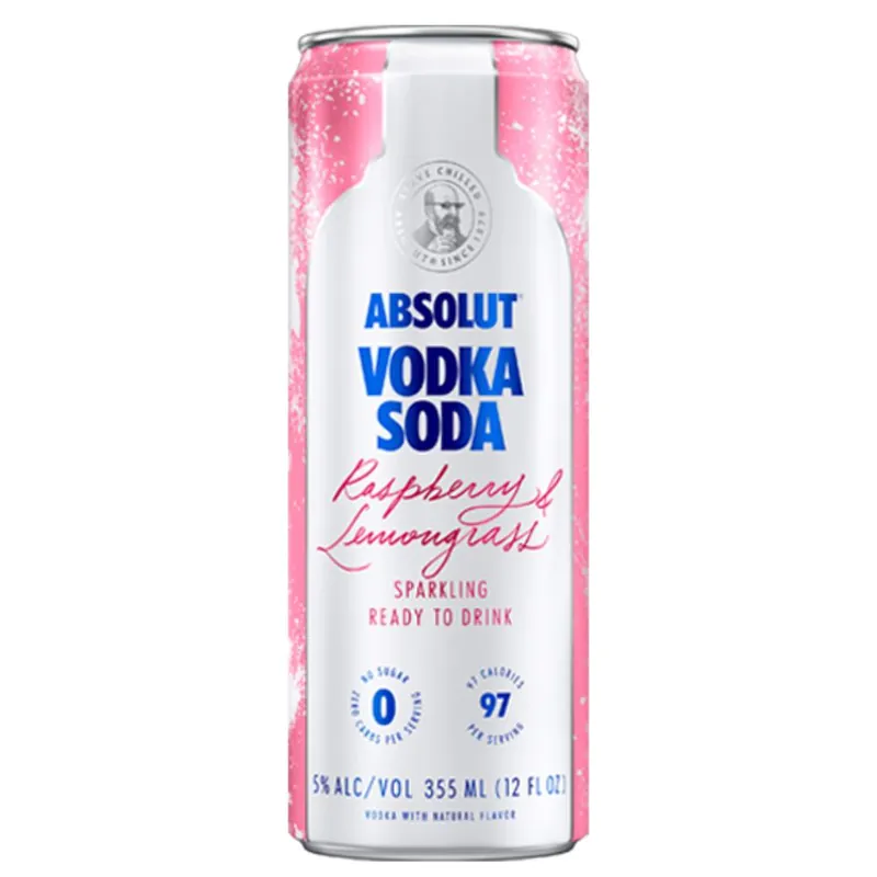 Special Offer Absolut Vodka Soda Raspberry & Lemongrass