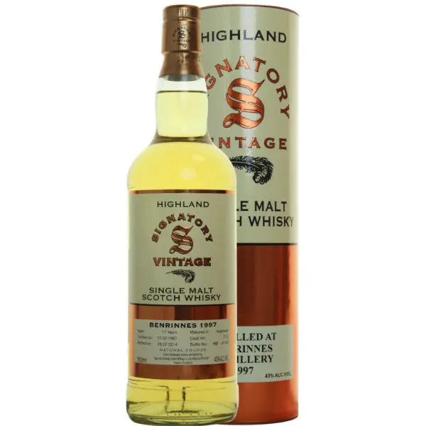 Fast Shipping Benrinnes Hogshead 17 yrs Highland 86 Proof Signatory Single Malt Scotch Whisky
