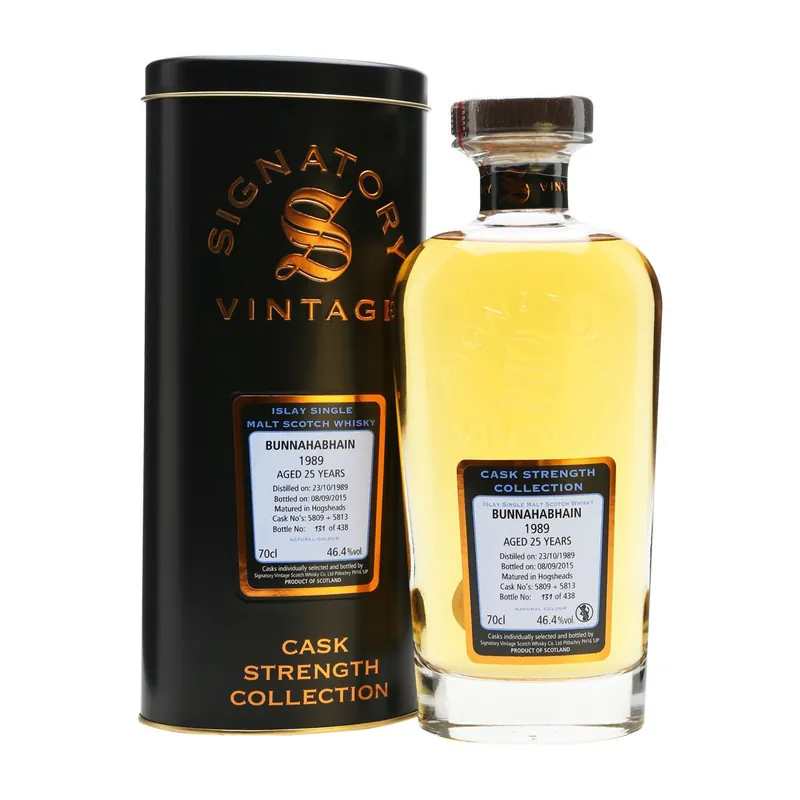 Fast Shipping Bunnahabhain 25 yrs Islay Cask Strength Signatory Single Malt Scotch Whisky