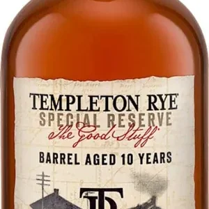 Brand New TEMPLETON WHISKEY SINGLE BARREL RYE IOWA 10YR 750ML