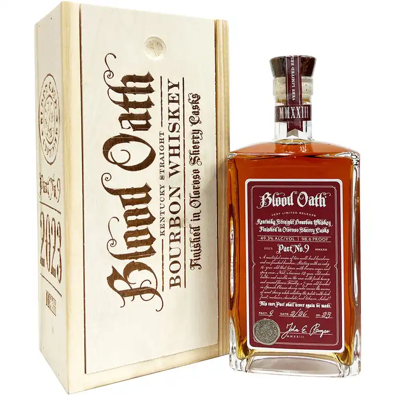 Blood Oath Kentucky Straight Bourbon Whiskey Pact No.9 Authentic