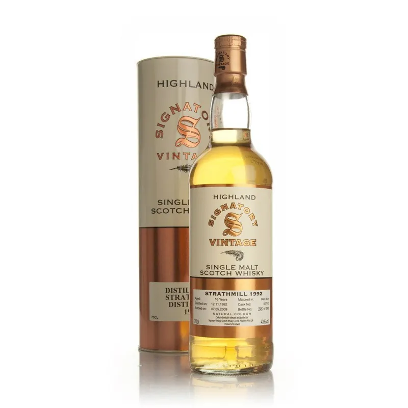Popular Strathmill Hogshead 16 yrs Highland 86 Proof Signatory Single Malt Scotch Whisky