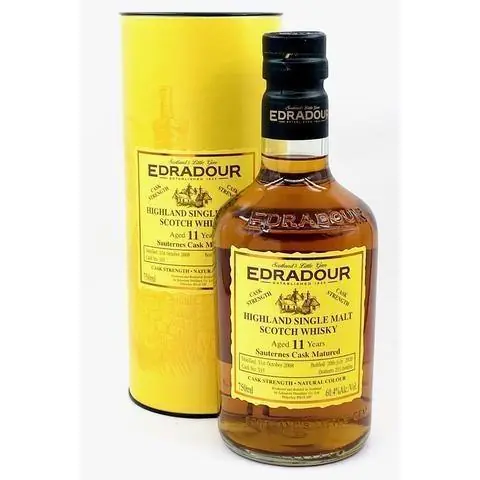 Edradour Signatory Highland "Sauternes Cask Matured" Single Malt Scotch Whisky Certified