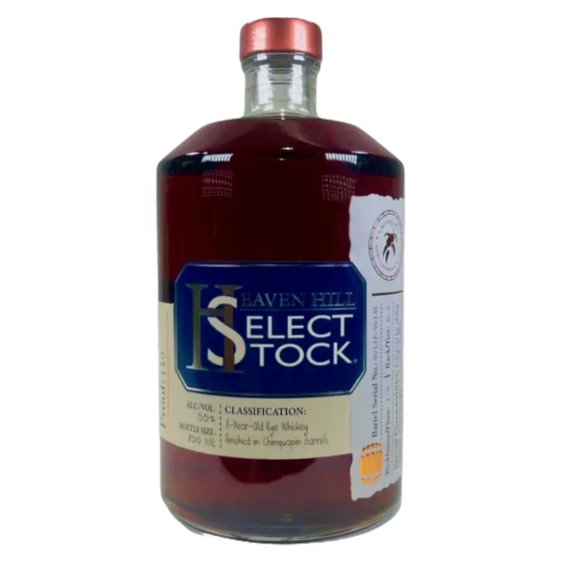 Reduced Price Heaven Hill Distilleries Select Stock 8 Year Rye Finished in Chinquapin Barrels