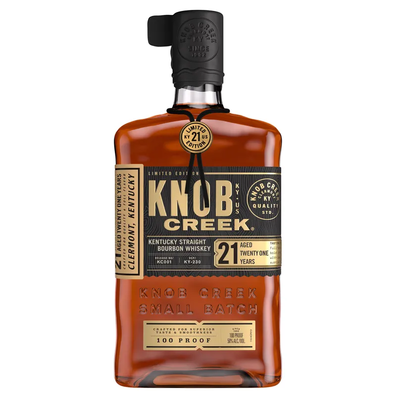 Worldwide Shipping KNOB CREEK BOURBON KENTUCKY 21YR 750ML