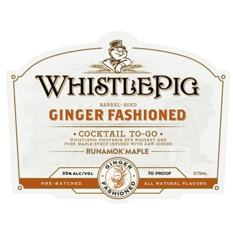 Affordable WhistlePig Ginger Fashioned Cocktail To-Go