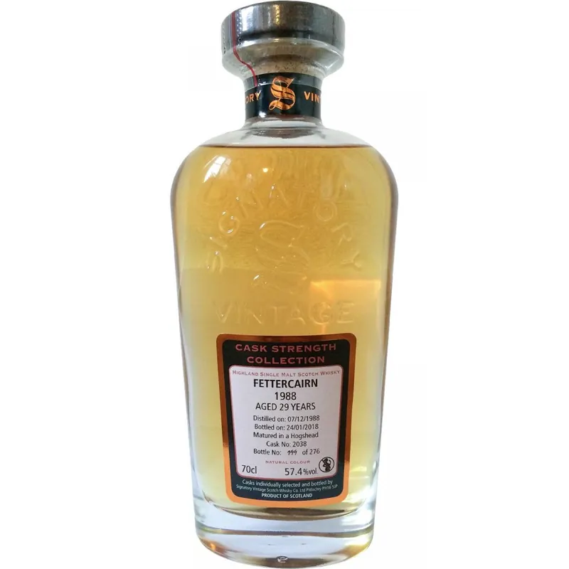 Fast Shipping Fettercairn 29 yrs Hogshead Cask Strength Signatory Single Malt Scotch Whisky