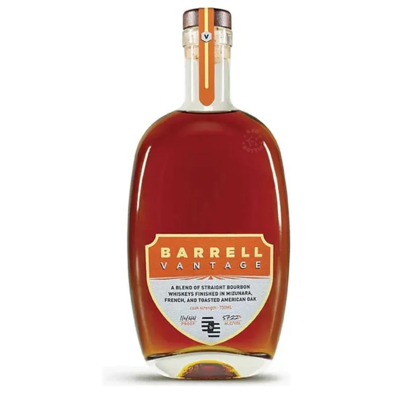 Discount BARRELL VANTAGE BOURBON CASK STRENGTH FINISHED IN MIZUNARA, FRENCH, TOASTED AMERICAN OAK KENTUCKY 750ML